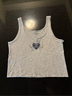 brandy melville baby gray tank top